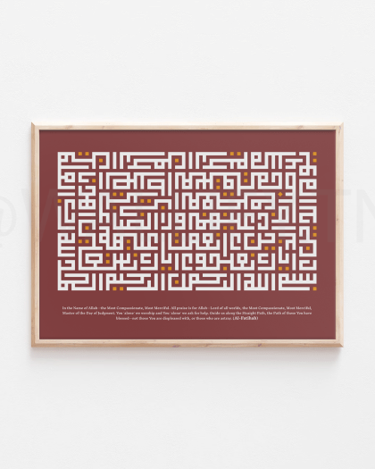 Tableau Surat Al-Fatihah