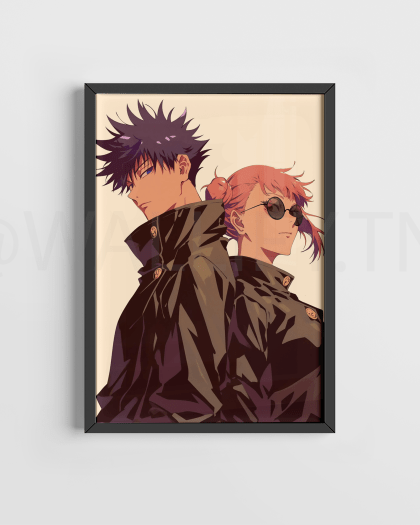 Tableau anime numérique Tunisie - affiches d'anime Naruto et Jujutsu Kaisen, kit de collage pour affiches murales, décoration de chambre, autocollants et plus encore ! Naruto, Uchiwa, Yuji Itadori, Gojo