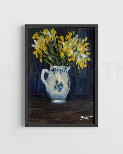 PIC-A234 - Tableau Picasso Tunisie / Art cubisme Tunisie / Reproduction œuvre Picasso / Peinture moderne Picasso / Impression Picasso / Décoration murale artistique.