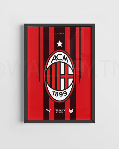 Football poster Tunisie – Maillot de football zlatan ibrahimovic stylisé avec design artistique, affiche sportive murale, décoration pour fans, cadeau original, impression de haute qualité ! Messi, Ronaldo, Mbappé, Haaland, Neymar